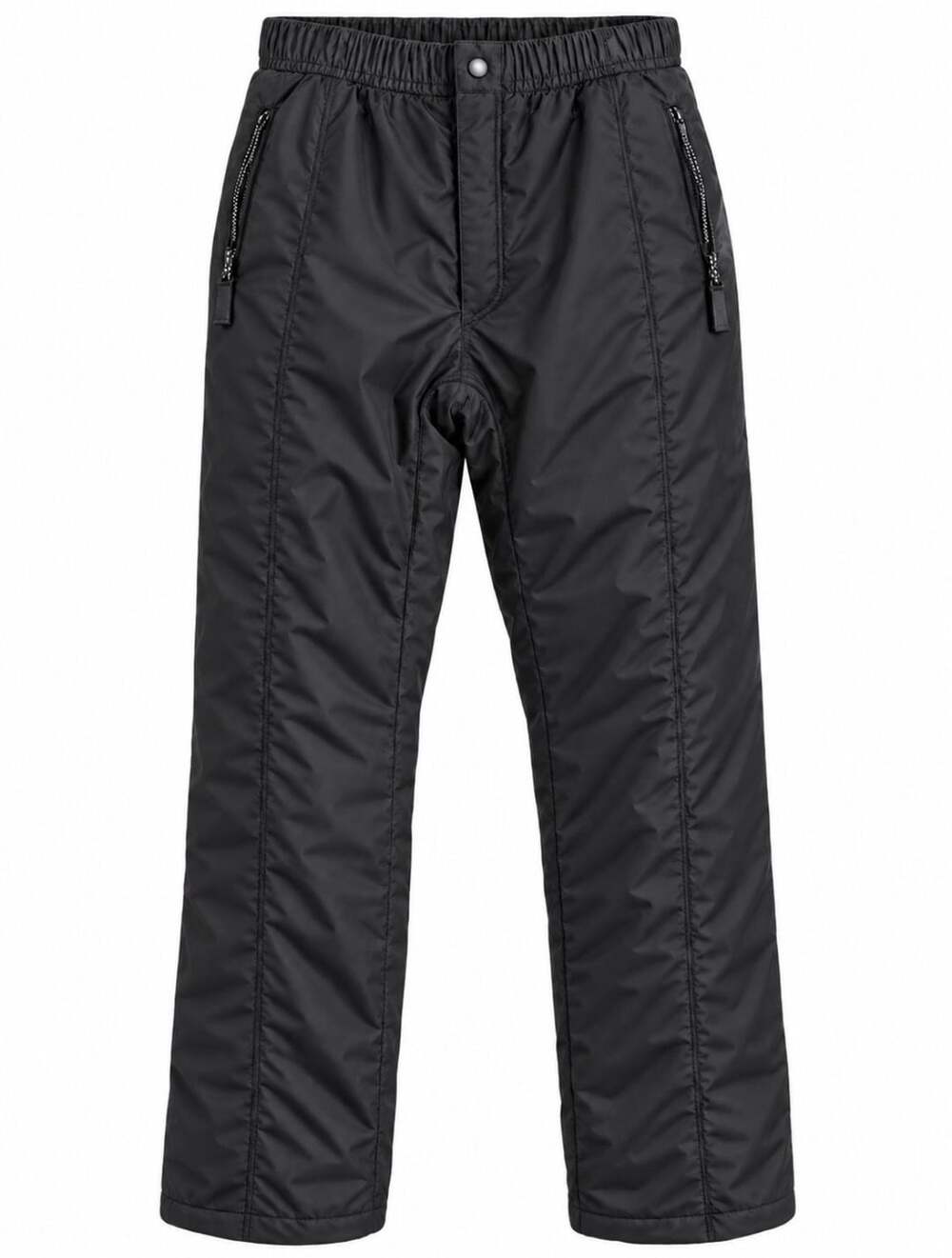 Ski Gear Men's Black Insulated Nylon Ski Pants Size L